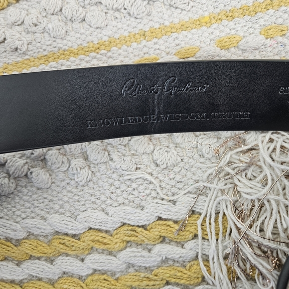 Robert Graham Simulated Leather Black Belt Size 40 - Picture 4 of 5